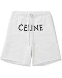 celine shorts white|Celine.